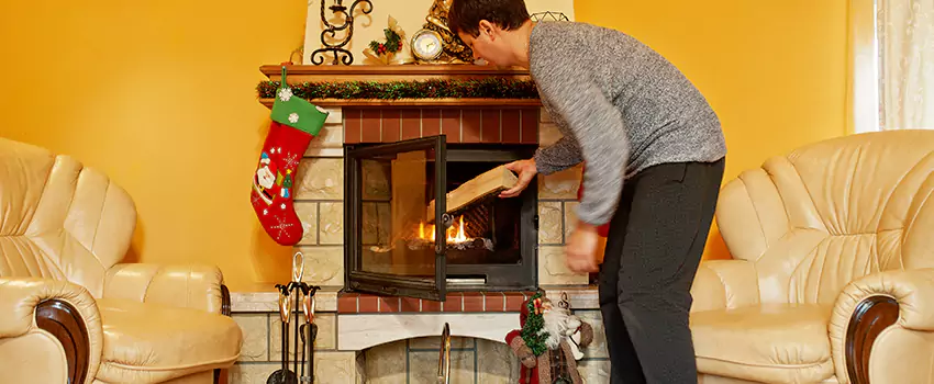 Rusted Metal Fireplace Restoration in Spanish Springs, Nevada